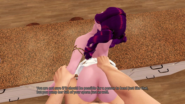 3D Cartoon Porn: Будинок на розломі 74 - Томас трахає Азраешу на кухні