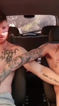 Erick Diaz and Carmona Masturbating Inside the Car in Downtown São Paulo.