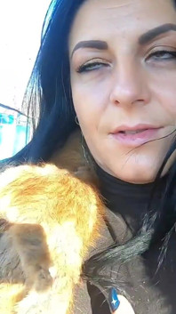 Cheating Wife Goes Fur-coat Shopping with Her Husband's Friend. She Will Suck His Cock Out-door 221