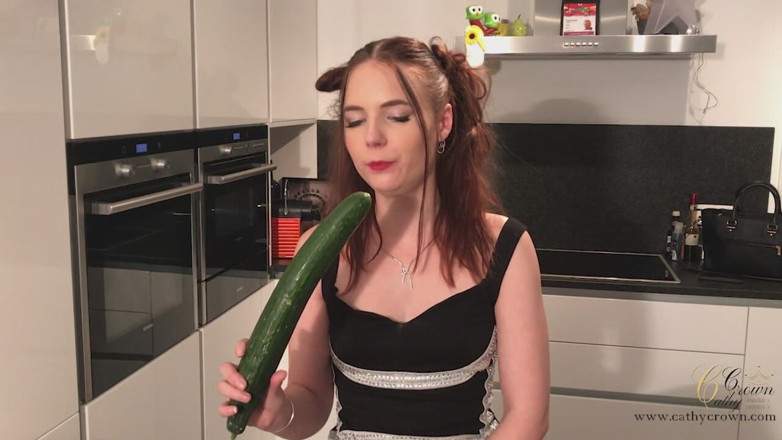 Cathy Crown Production: I Jerk My Ass off with a Cucumber