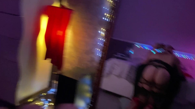 Slowly Tease: #26 Star Lingerie Dengan Stoking Blowjob Lembut Dan Pancutan Mani...