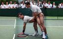 Office boy: L'uomo gay scopa sul campo da tennis