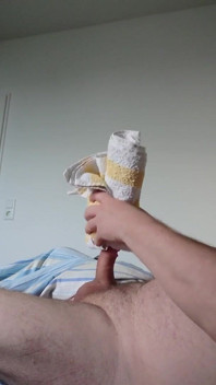 Small Cock Having Fun with the Towel