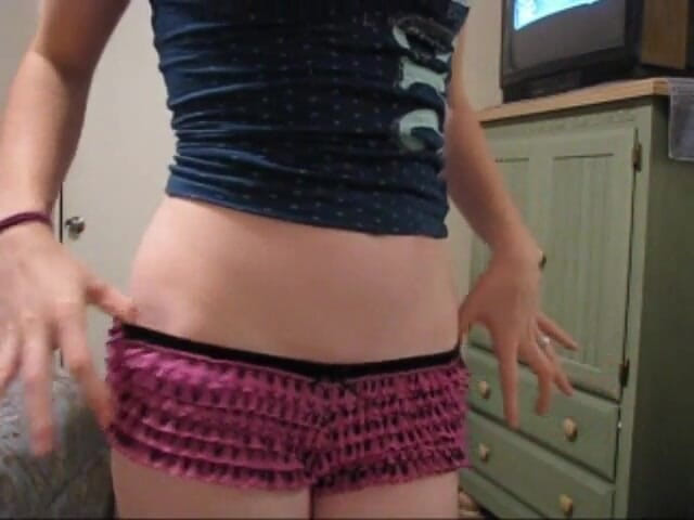 Femdom Austria: Teen shows off her panties