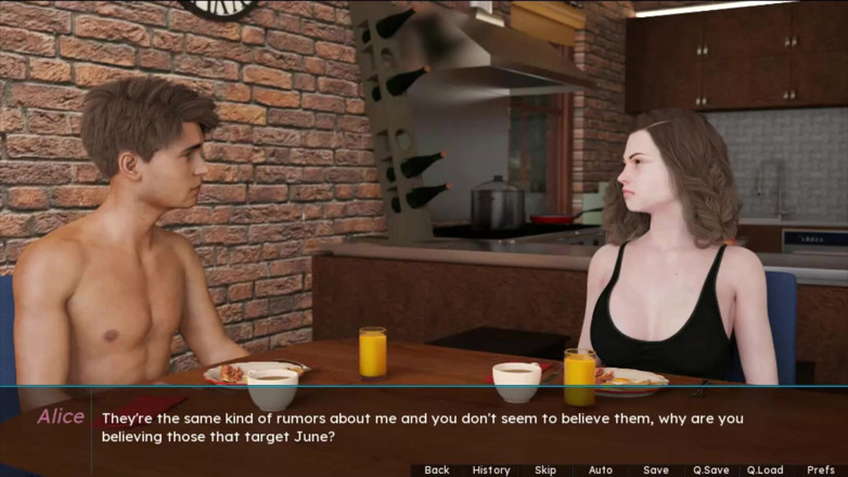 Visual Novels: Parfum d'été, partie 5 (route de la demi-sœur)
