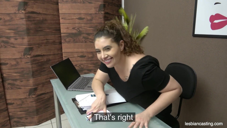 LesbianCasting: Job Interview Ended with a Real Orgasm