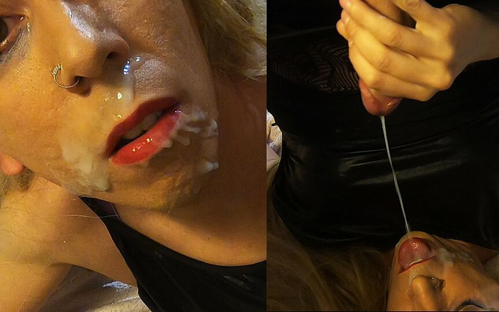 Ane Get Horny: 거대한 자기 얼굴 사정. 그건 큰!