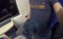 Funny boy Ger: Kinky Guy Jerks His Fat Cock on the Train Ride...