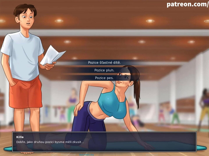 Cartoon Universal: Summertime saga भाग 1 - सेक्सी योग (चेक सब)