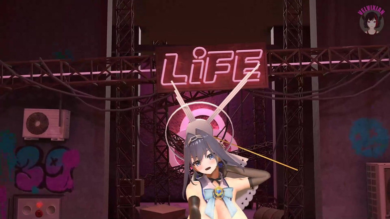 Velvixian: Kronna - Dívka s obrovskými kozami tančí