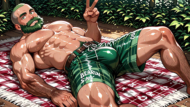 Erotic Man: 大きな膨らみを持つゲイの筋肉男たち