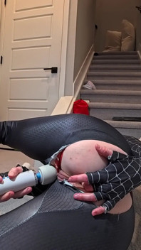 Spider Girl Anal Creampie with a Big Tits Rides Dick Until He Cums. Anal Destroyed by Big 8inch Dick