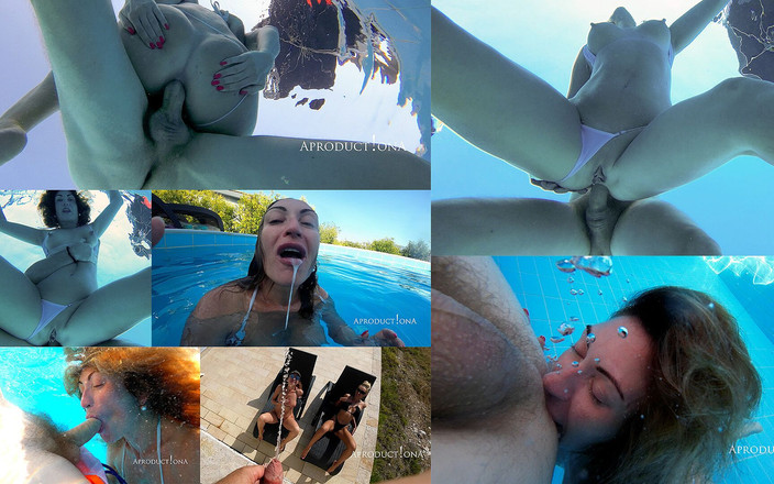 AproductionA: Anal cu lins de cur subacvatic înghițire de spermă și duș auriu