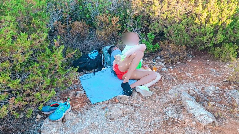 MaskCouple: Sex in der Öffentlichkeit - weg zum strand