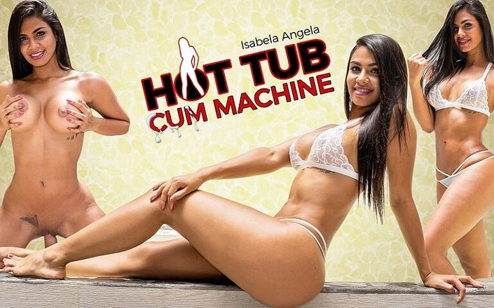 VR Latina: Hot tub spermamachine