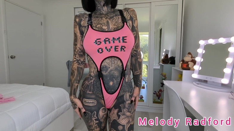 Melody Radford: Pink Gamer Girl Lingerie Try on Haul Melody Radford