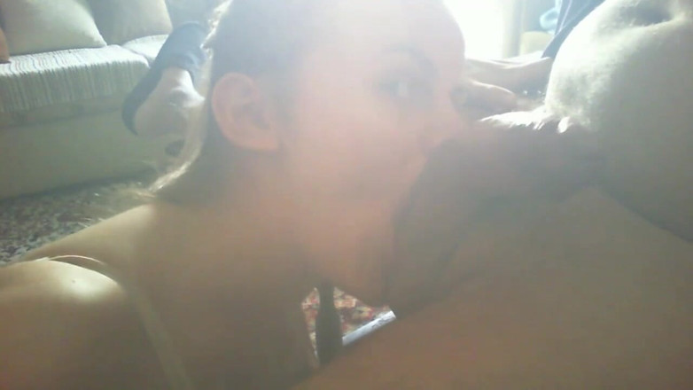 SexJustice: Just a Hot Blowjob with cum on her tongue