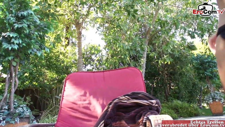 EroCom: Outdoor sex with a skinny brunette teen with small tits