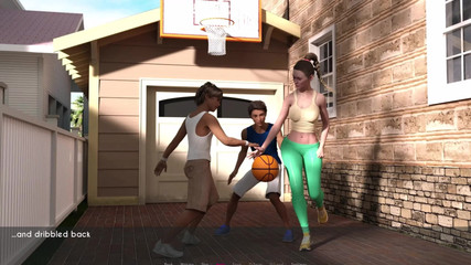 JAE Studio: AWAM # 2 Sophia hraje basketbal s kluky.