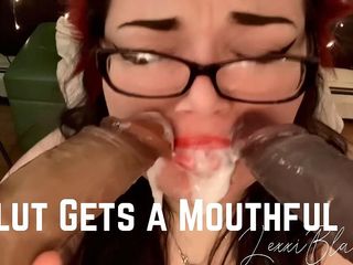 Lexxi Blakk: Slut gets a mouthful