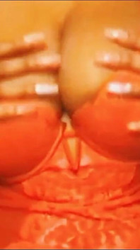 Big Black Ass in Panties Ass Clapping and Spreading Cheeks