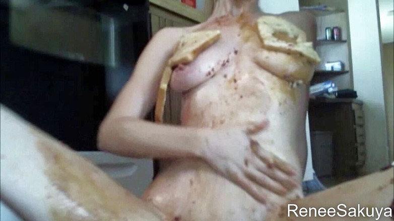 Renee Sakuya: Cewek peanut butter dan jelly lagi asik masturbasi
