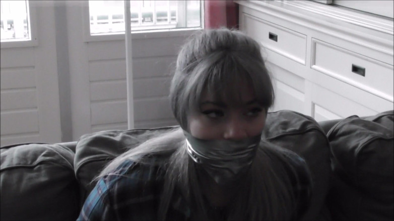 Restricting Ropes: Luna Grey - Nanny Bound and Tape gagged