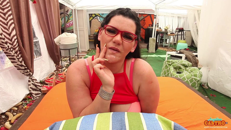Angelina Castro: Busty Latina Angelina Castro Is a Horny Nerd. Who Wants...
