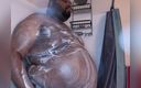 Blk hole: Shower inflation and release