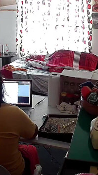 Stepfather on the Stepdaughter While Doing Homeoffice