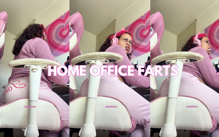 Cutiepiie Chubby: Home Office Leggings Farts Nonstop Pretending with Coworker Then Dirty...