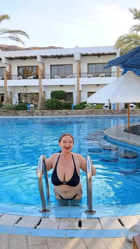Hot GILF Watering Huge Natural Tits