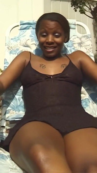 Horny Black Babe for a Big Black Cock