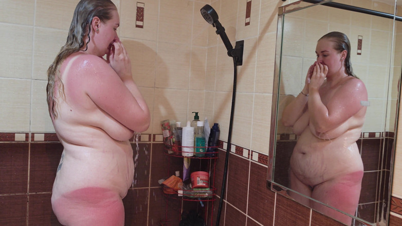 HNC Productions: My Chubby Wife with Big Natural Tits Takes a Shower...