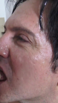 Princesses Cum Eating Footboy. Chastity Sperm Drinking Slave Dominated Under Feet with Reserve Footjob.
