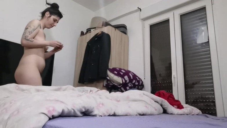 Akasha7: Úžasný stream skutečný amatérský pár kouří a stříká