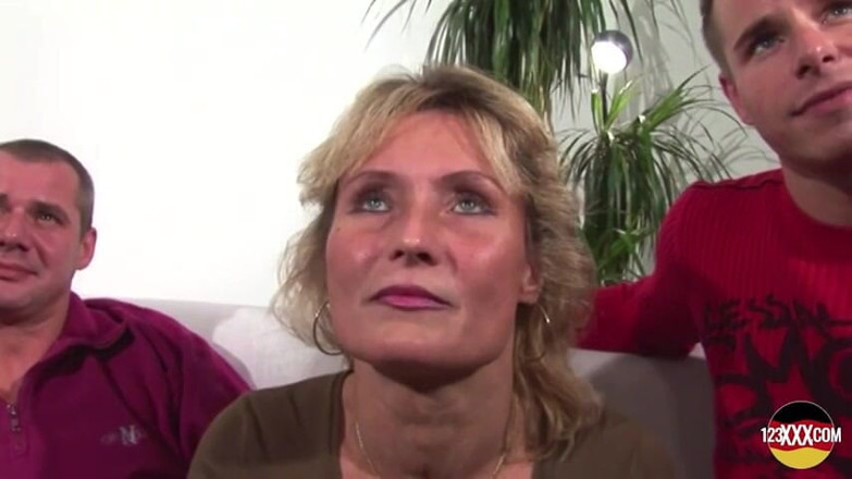 123XXX - 100% Amateurs: Horny MILF Loves It When Two Dick Are Inside Her...