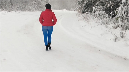 RedRoseRus: No skirt in blue pantyhose-Full version