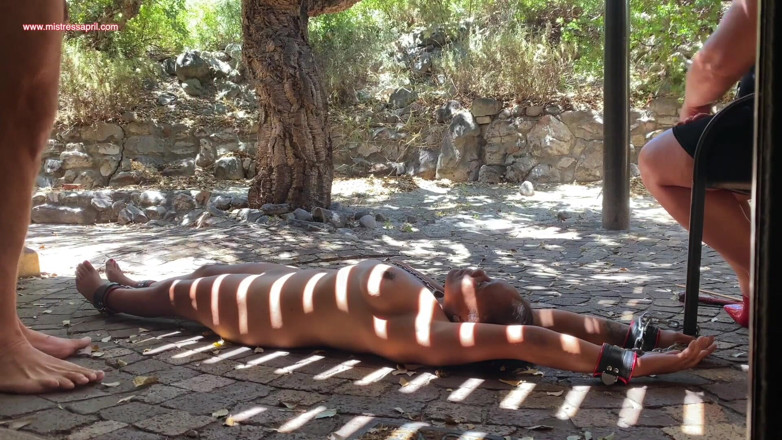 Mistress April: Dominatrix Mistress April - Garden torment for Rose