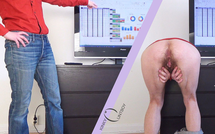 FTM Kinky cuntboy: Bos mesum ini harus ngentot memeknya sendirian