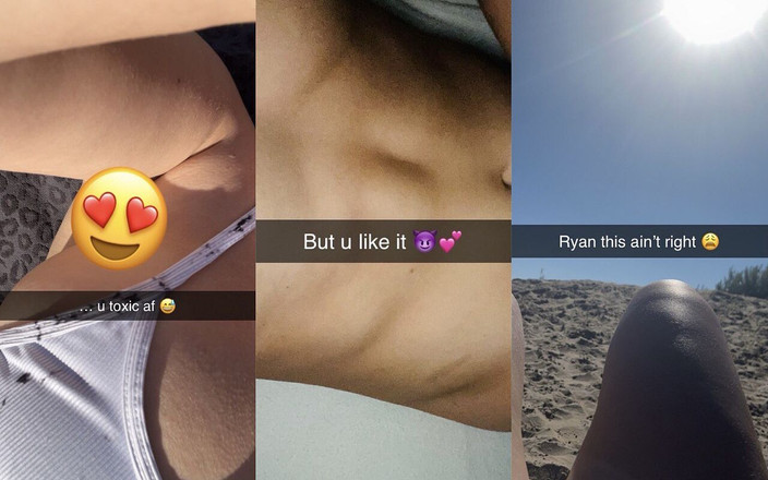 Celineandcesco: 18歳のティーンがSnapchatで彼氏をだまし、ホット後背位のスタイルを取る