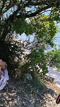 Flashing My Cock in Front of Stepdaughter on a Public Beach and She Helps Me Cum in Front of Everyone