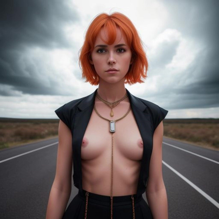 AI Porn: फैशन मॉडल ब्रेविंग तूफानी मौसम