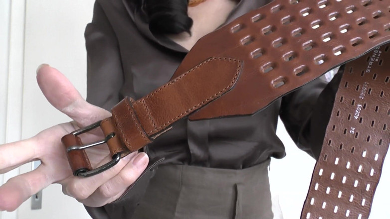 Lady Victoria Valente: Exciting Belt Fitting with a Linen Skirt, Part 1, Lady Victoria...