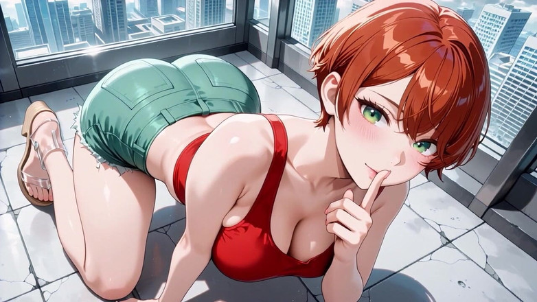 Tay Swift X: Многократные страстные кримпаи похотливой рыжеволосой красотки футуристического метро