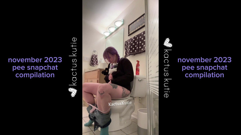 kactus kutie: Novembre 2023 Compilation di pipì