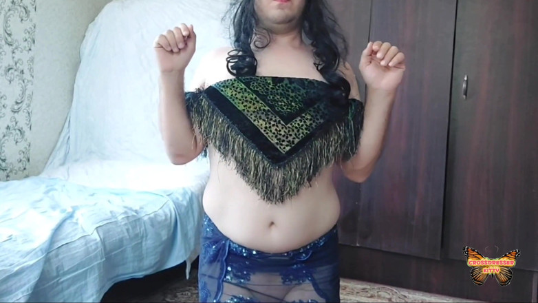Kitty_Cross: Velký bílý zadek tělo amatérský model crossdresser Sissy Femboy Trans...