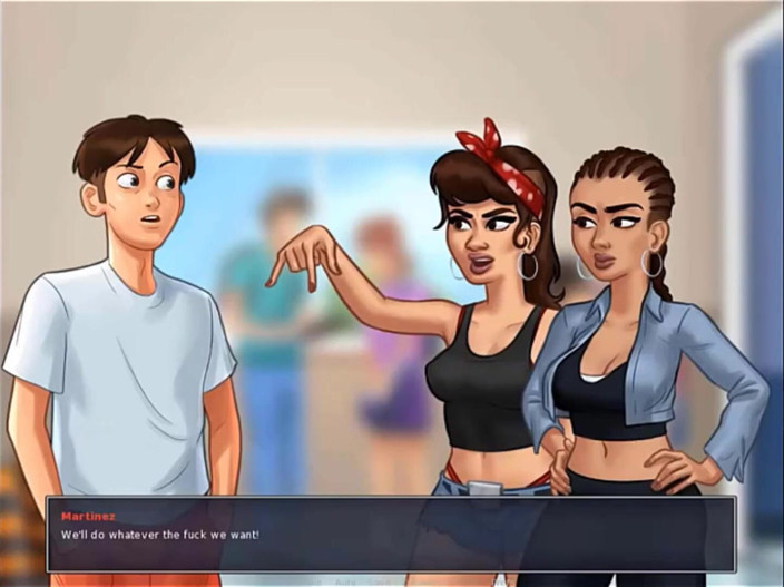 Cartoon Play: Summertime saga part 13 - hard in college shower