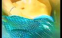 Home Alone and Horny: Cute mermaid slut solo foreplay