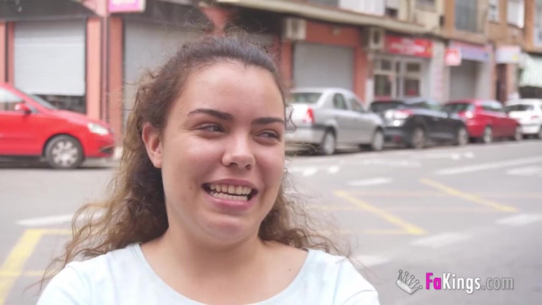 FAKings: 19 years old sex-addicted babe uses her ENORMOUS BOOBS to...